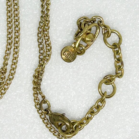 Cabi "Zelda" Tortoise Design Perfume Bottle Pendant Necklace w Botanical Design - Picture 6 of 9